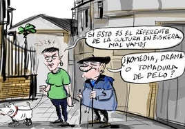 La viñeta de Cerrajería sobre el Gasteiz Antzokia de Vitoria