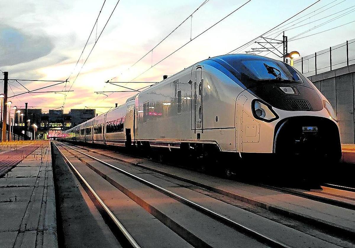 Un tren Avril de alta velocidad, el último modelo fabricado por Talgo.