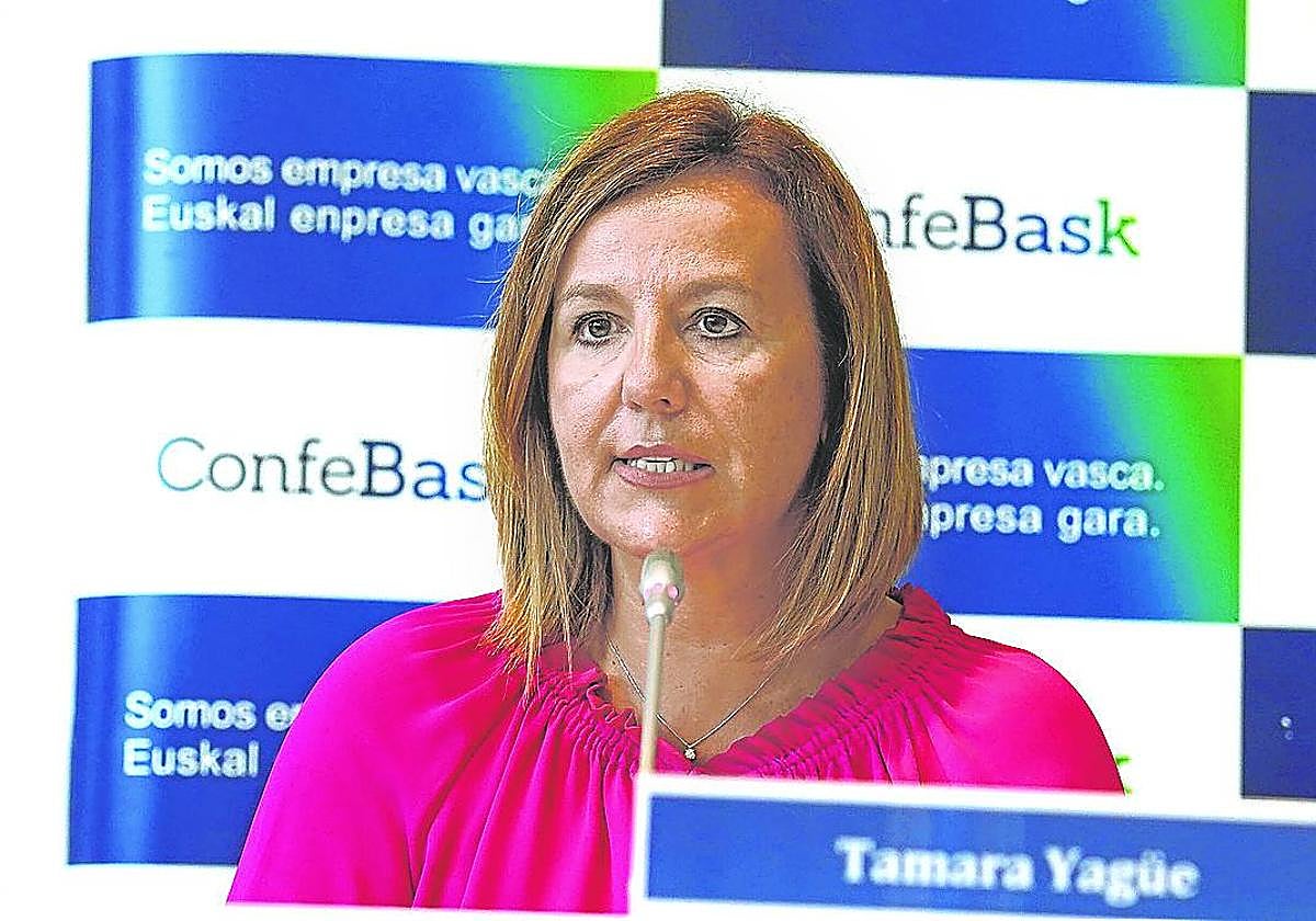 Tamara Yagüe, presidenta de Confebask.