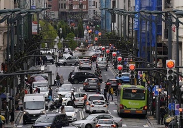 La entrada de coches a Bilbao cae un 14% en los últimos cinco años