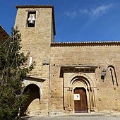 Vista de la ermita de Orisoain.