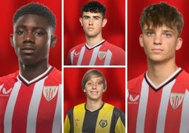 Los jugadores más prometedores del Athletic Juvenil campeón de liga