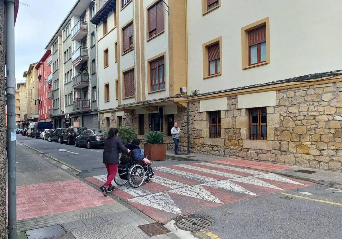 Los vecinos podrán transitar por esta zona renovada en Abadiño.