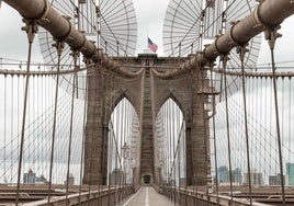 Vista de Brooklyn desde el puente que lleva el mismo nombre.