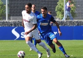 Erik Morán, en el derbi de la primera vuelta en Lezama.