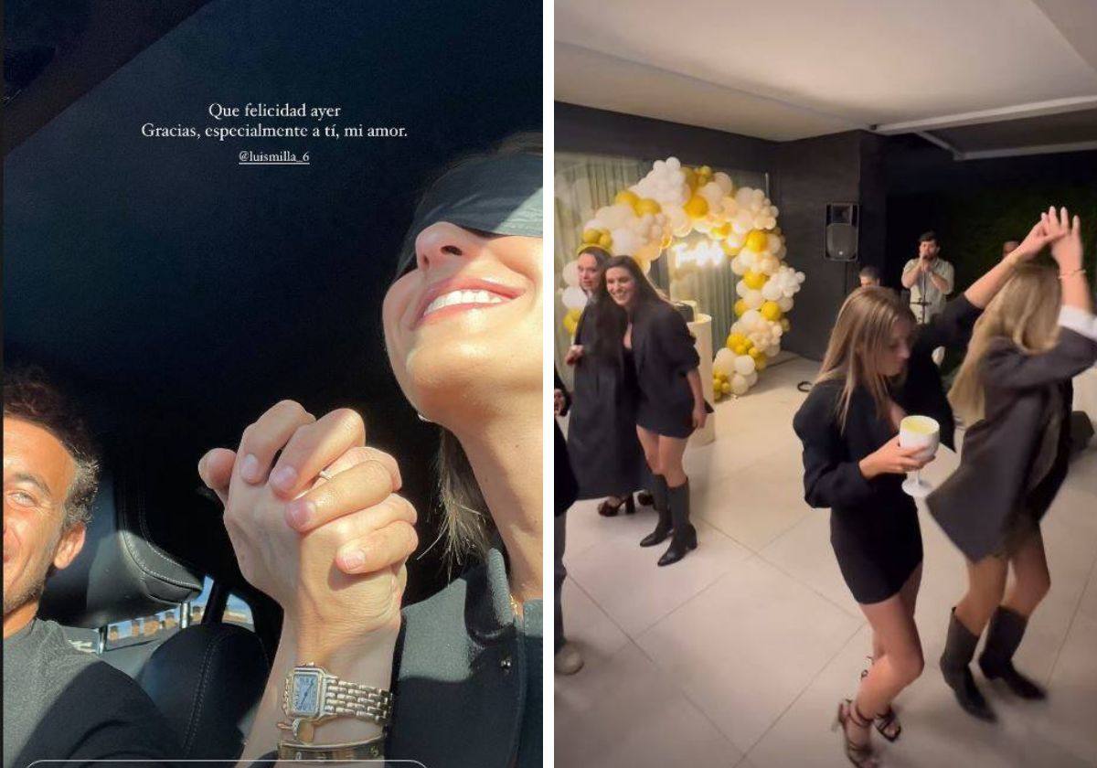 La emotiva declaración de amor de Andrea Sesma a Luis Milla en el 30 cumpleaños de la bilbaína