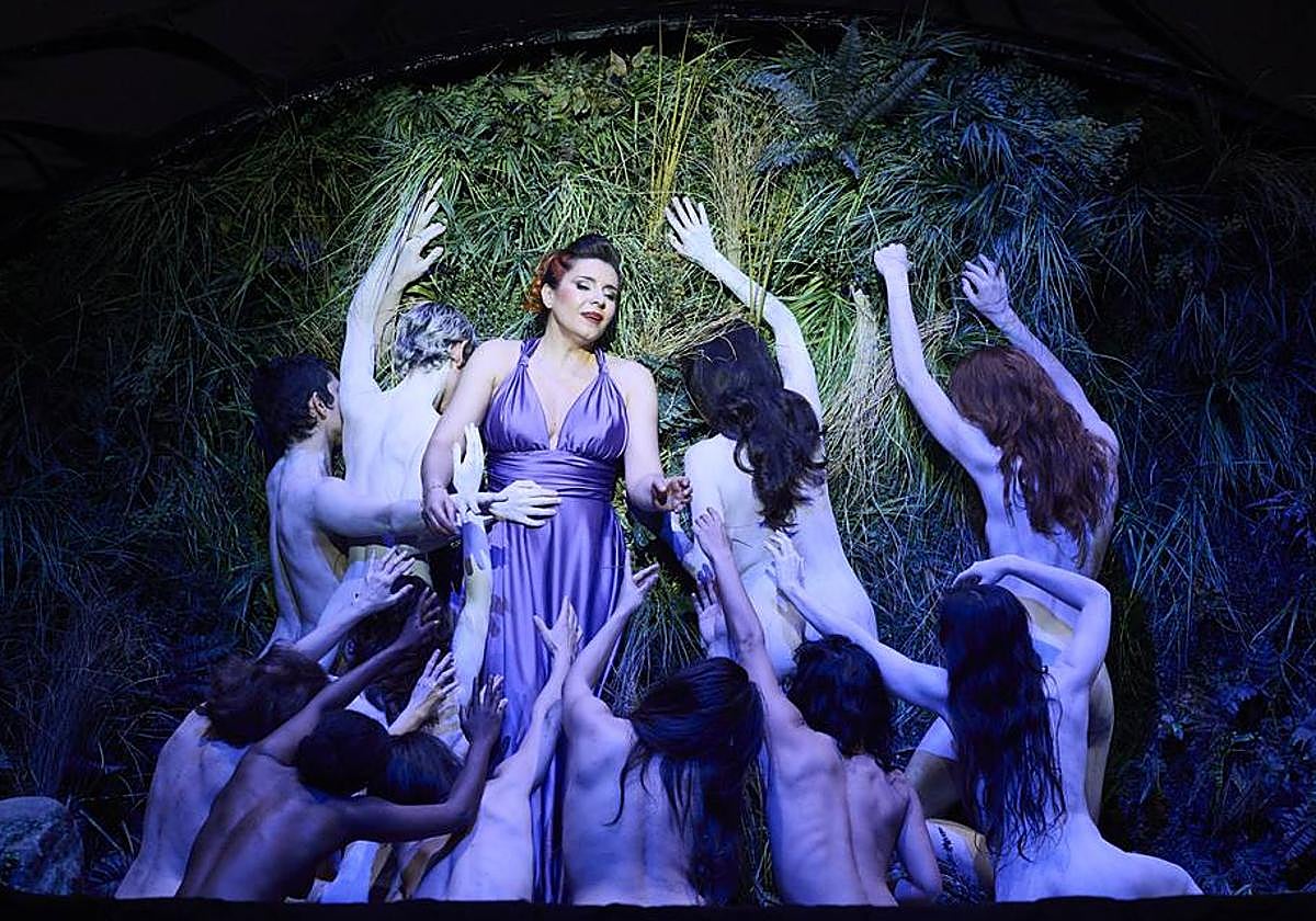 Representacion de Rigoletto, en la ABAO.