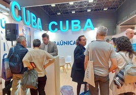 El stand de Cuba repite en esta cita, a la que no falla desde hace más de una década.