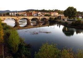 El río Ebro, a su paso por Miranda.