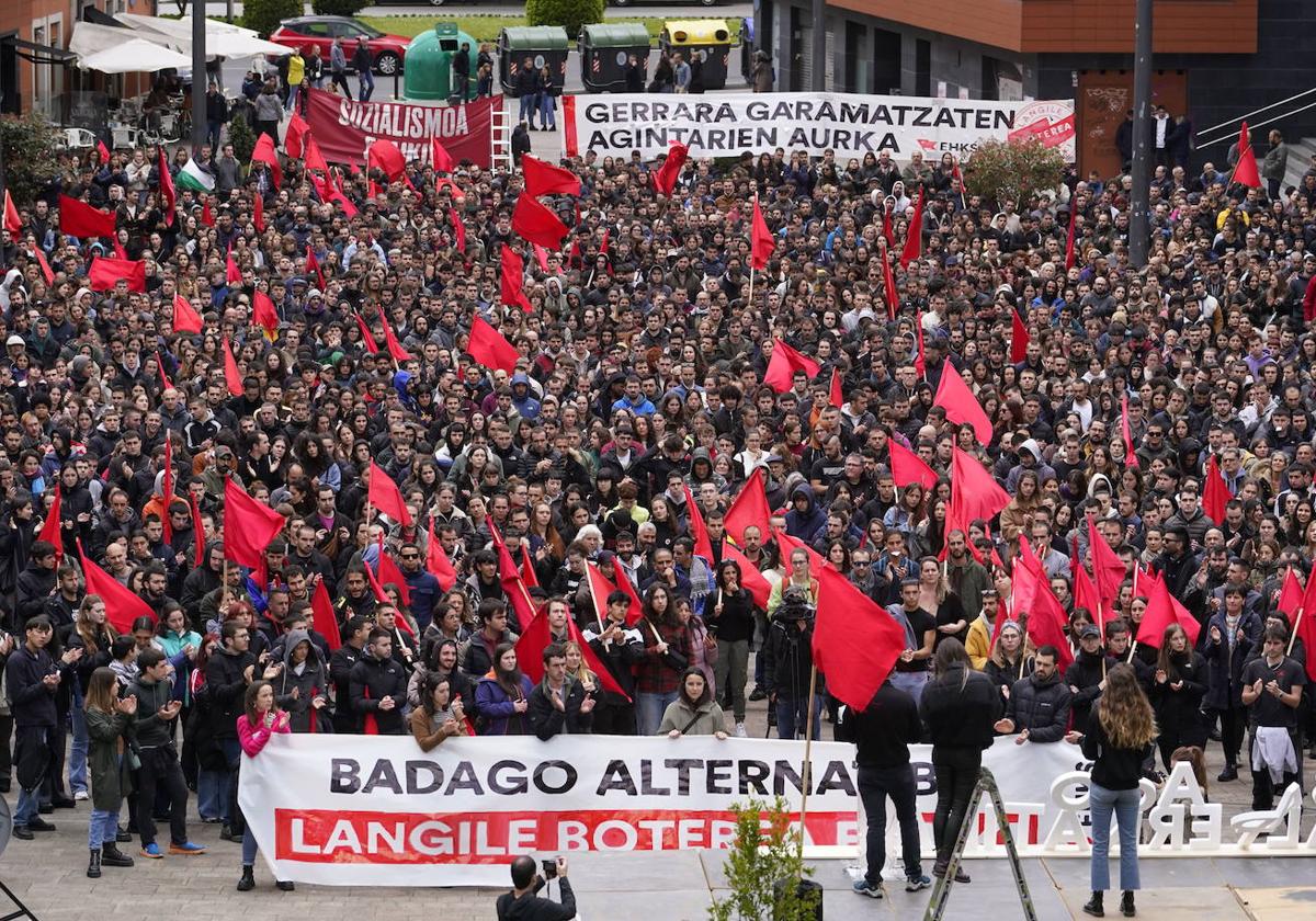 Acto celebrado por EHKS el pasado 1 de mayo en Bilbao.