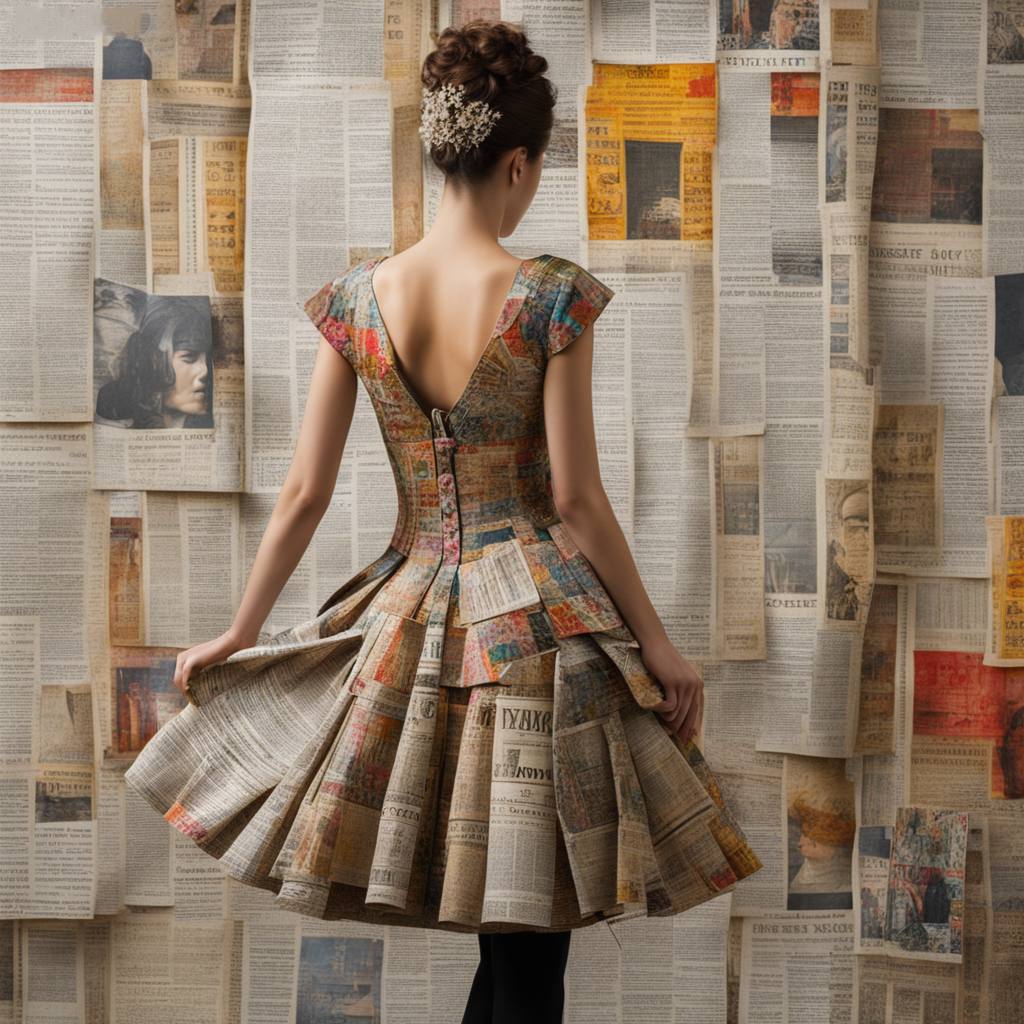 Es de Zalla y único diseñador que convierte los periódicos en vestidos