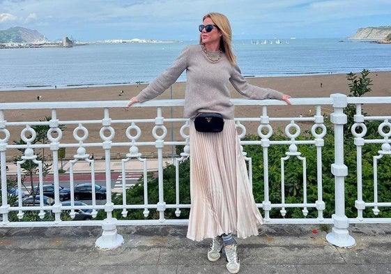 La influencer Amelia Bono disfruta del fin de semana en Getxo