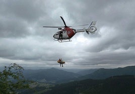 Rescatan a un montañero en la Sierra de Toloño con síntomas de hipotermia