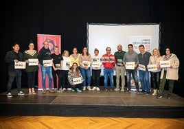 Foto de familia de la entrega de premios del concurso de este año.