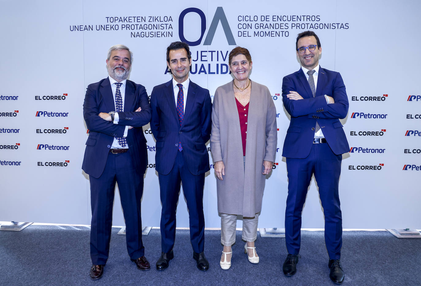 Eduardo Azurmendi, Fernando Castiella, Leyre Madariaga y Ekain Agiriano.