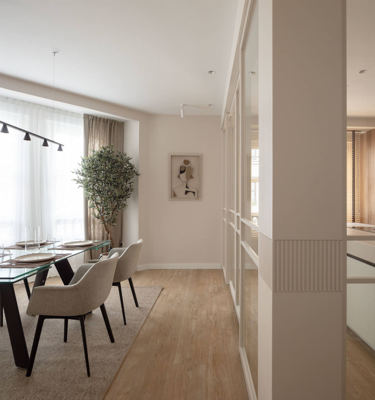 Un piso de 100 metros en el Ensanche de Bilbao en el que la cocina es la estrella