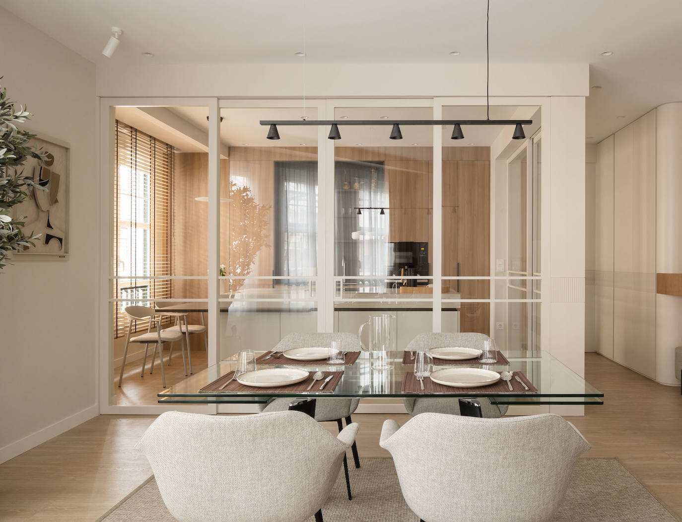 Un piso de 100 metros en el Ensanche de Bilbao en el que la cocina es la estrella