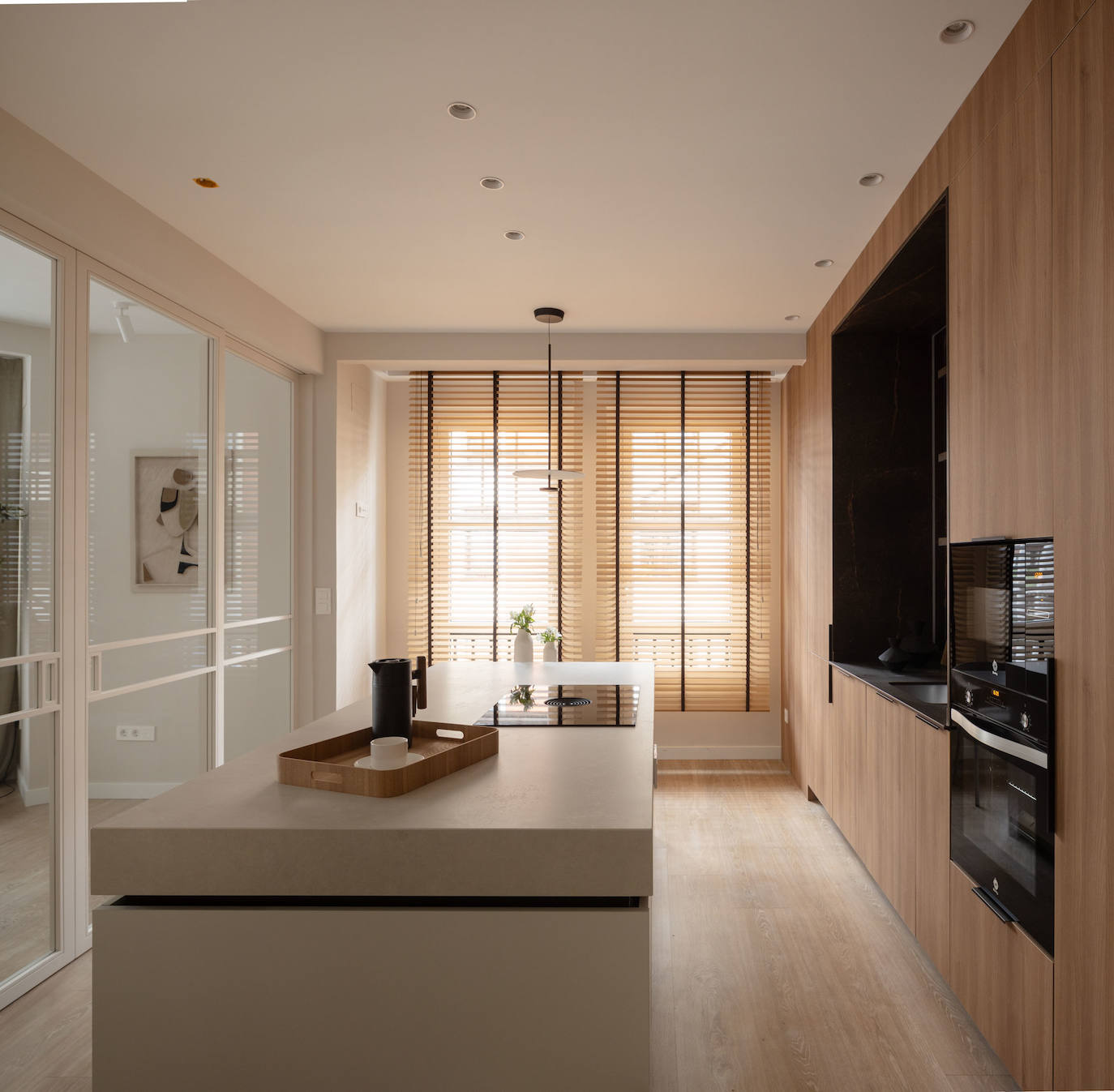 Un piso de 100 metros en el Ensanche de Bilbao en el que la cocina es la estrella