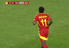 Oyono debuta con España en el Europeo Sub'17 con derrota ante Francia