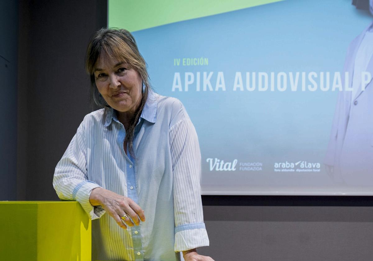 La directora y productora Maite Ruiz de Austri, ayer en el anuncio de los proyectos de Apika Lab.