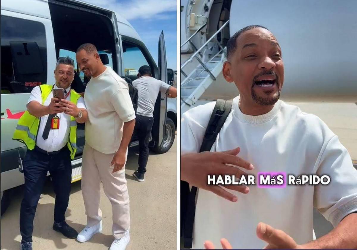 Will Smith aterriza en Madrid y cuenta que quiere mejorar su español: «No recuerdo las palabras»