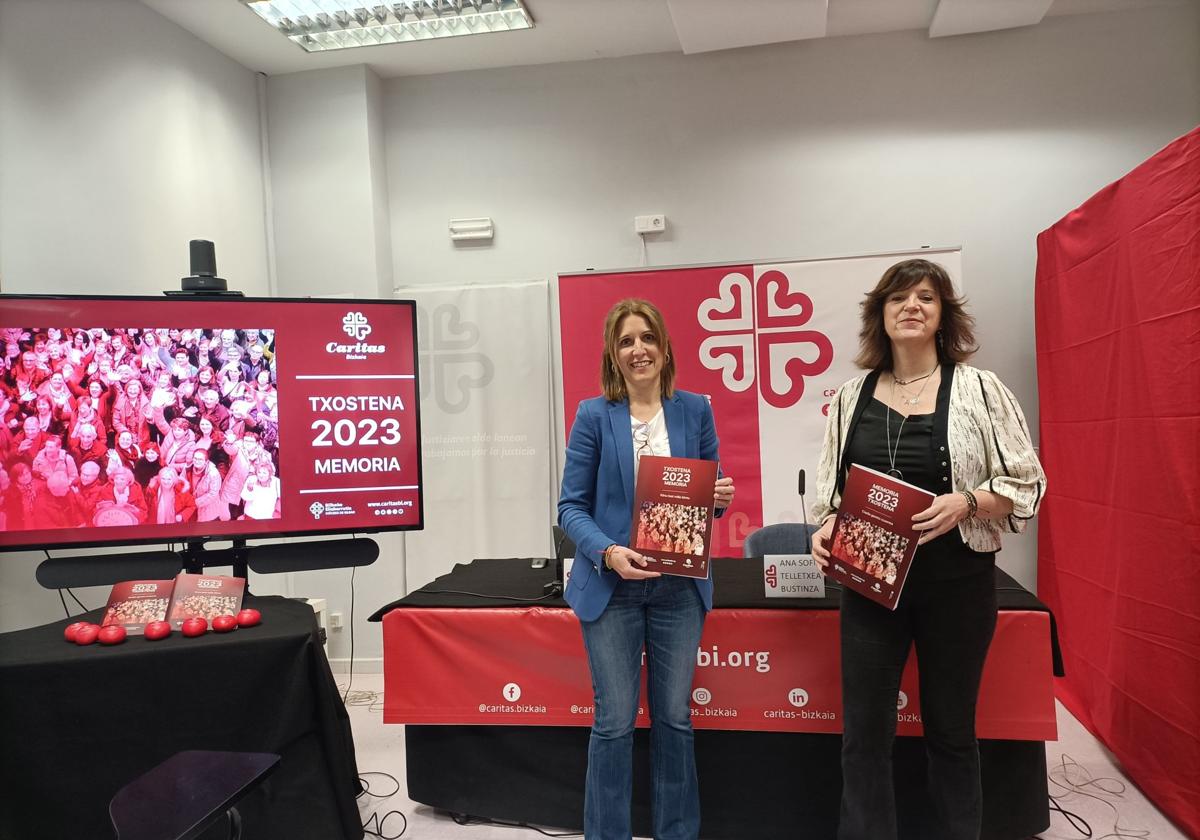 Elena Unzueta y Ana Sofi Telletxea han alertado de que hay «personas y familias atrapadas en una red de problemas».