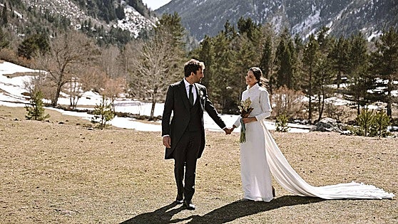 La boda de cuento de una interiorista bilbaína en Baqueira Beret