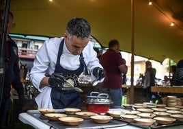 Cocina en directo en Zalla este fin de semana durante el Enkarterri Fest.