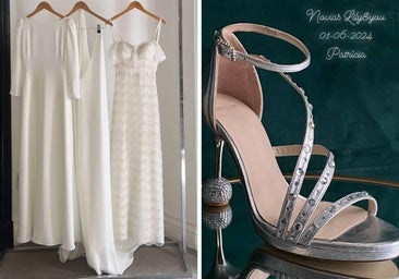 Los vestidos y zapatos que lució Patricia Morales en su boda con Iñaki Williams