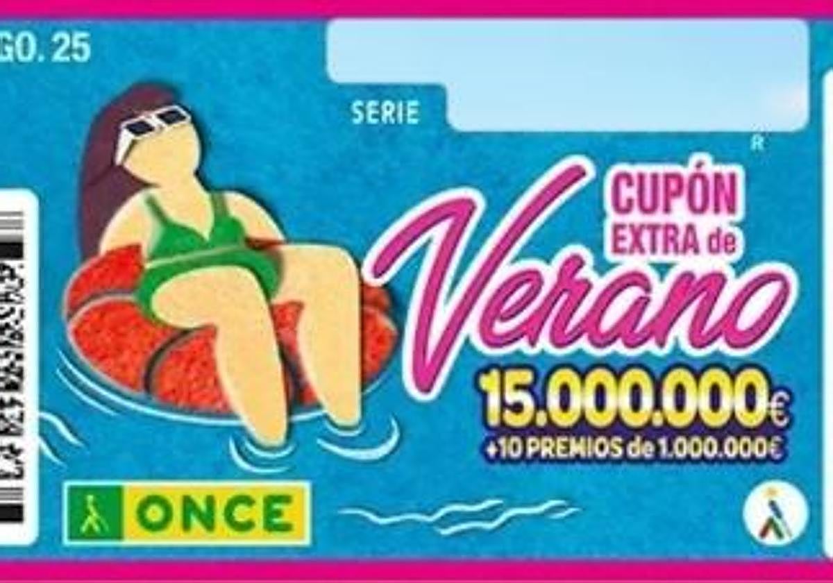 El Cupón Extra de Verano la ONCE pone en juego 15 millones a un solo décimo: listado de premios y horario