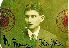 Franz Kafka idazle txekiarraren gaztaroko erretratua.