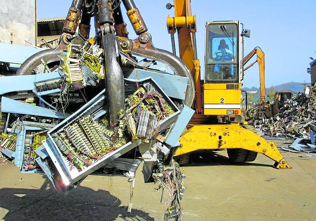 Imagen de archivo de una máquina de la empresa Indumetal Recycling.