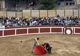 Imagen de una de las novilladas que se han celebrado en los últimos años en Trucíos.