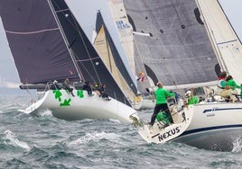 Dos de los cruceros participantes en el Campeonato de Bizkaia.