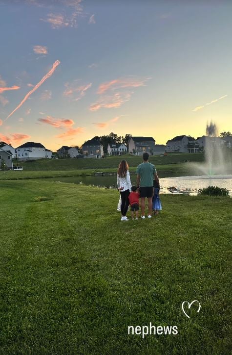 Raúl García, con su familia en Philadelphia.