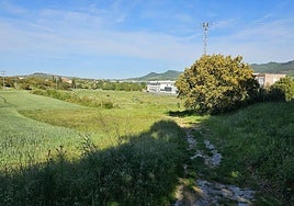 Terrenos donde se edificarán viviendas en Nanclares de Oca.