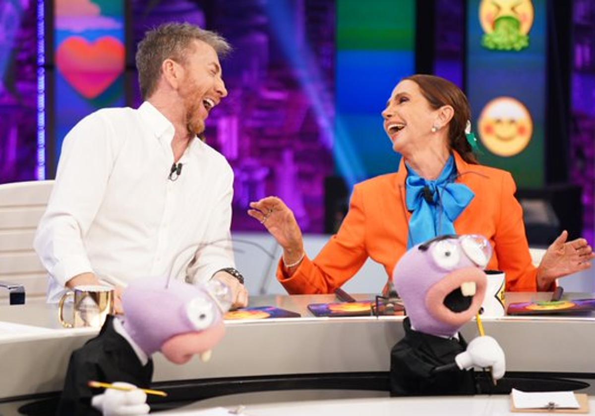 Pablo Motos y Victoria Abril se lo pasaron en grande con Trancas y Barrancas.