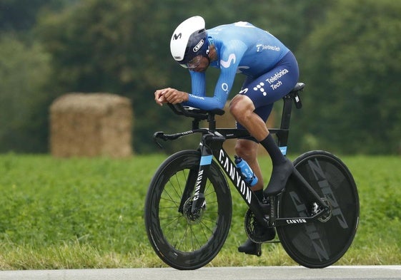 Jorge Arcas en una crono de una edición anterior del Tour