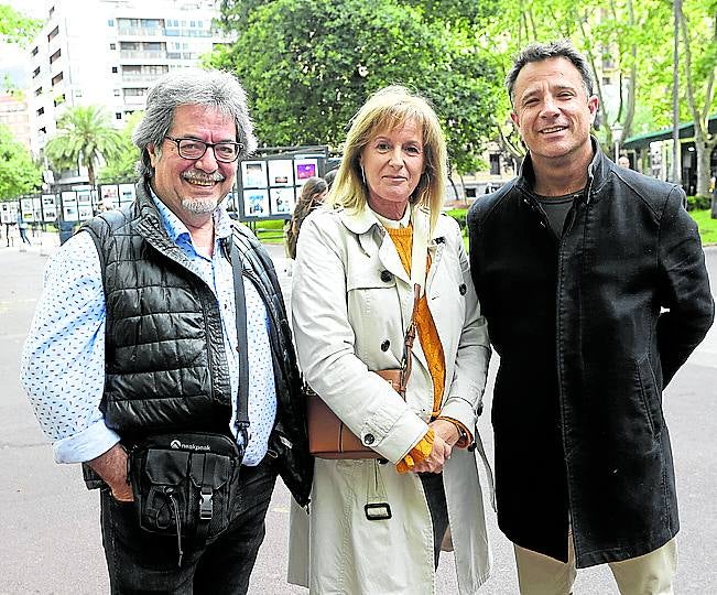 Txema Regalado, Maribel Legarreta e Iñaki Audicana.