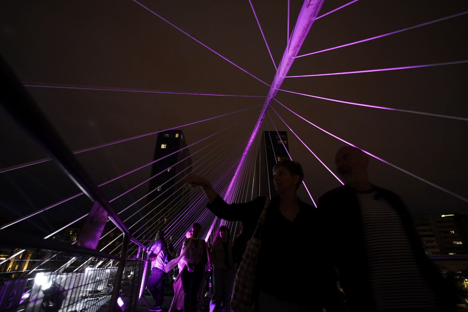 Las mejores imágenes de la Noche Blanca en Bilbao