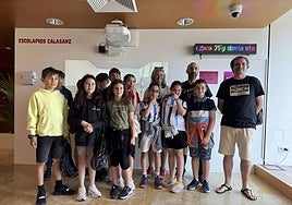 Los alumnos de Escolapios Calasanz que han participado en el proyecto.