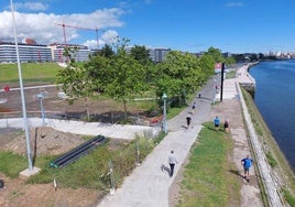 Los baracaldeses podrán disfrutar en unos meses de un gran espacio verde junto al paseo de la ría.