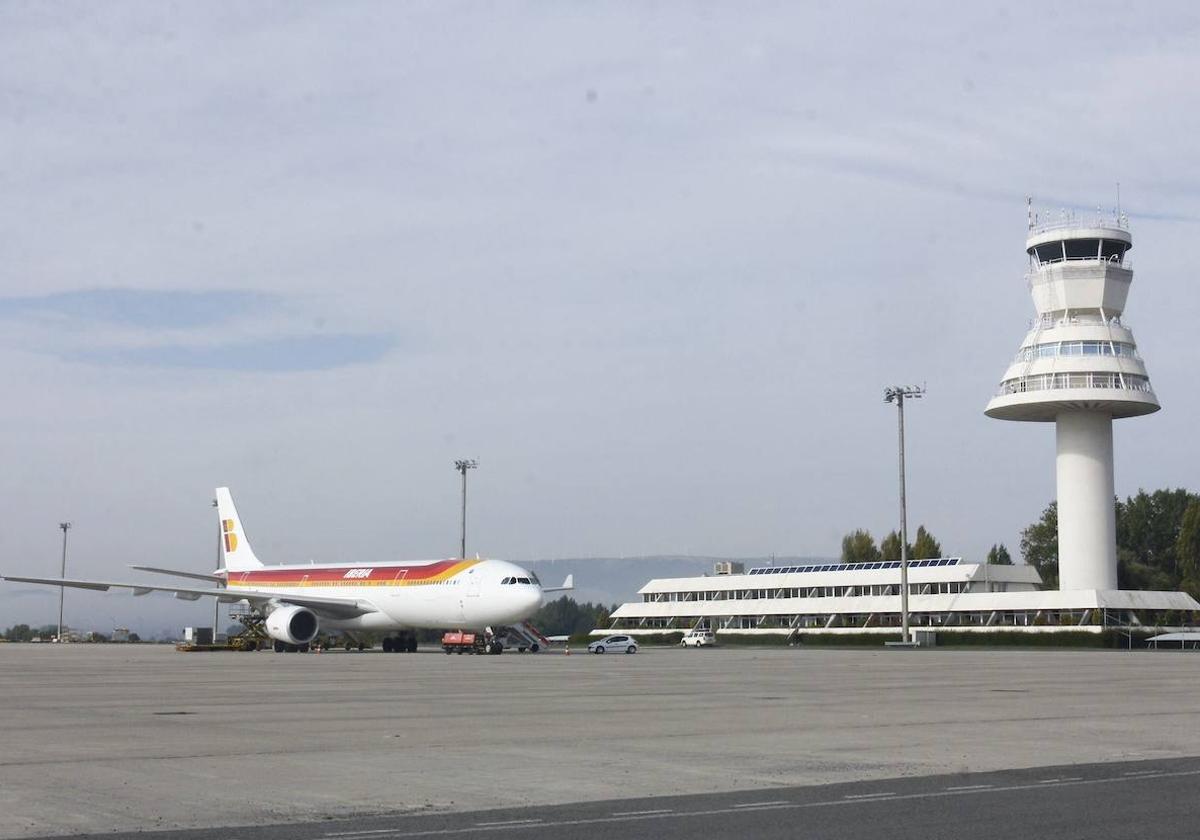 Un avión que realizó la ruta Vitoria-Nueva York años atrás.