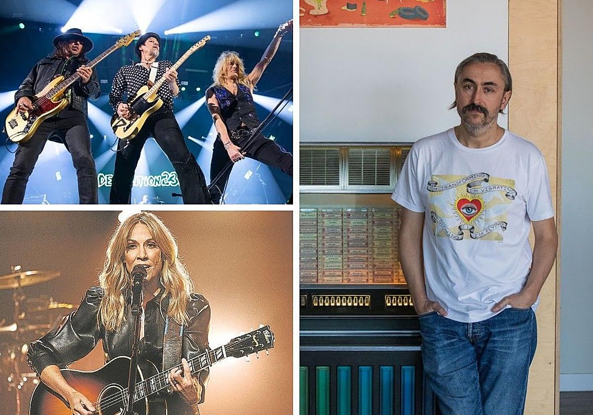 Demolition 23 y Sheryl Crow. A la derecha, Yahvé M. de la Cavada,director artístico del festival.