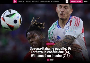 La prensa internacional se rinde al partidazo de Nico Williams, «una pesadilla» para Italia