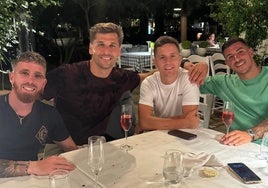 Muniain, Llorente, Herrera y Yuri.