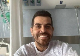 Álex García, el basauritarra ingresado en el Hospital de Cruces