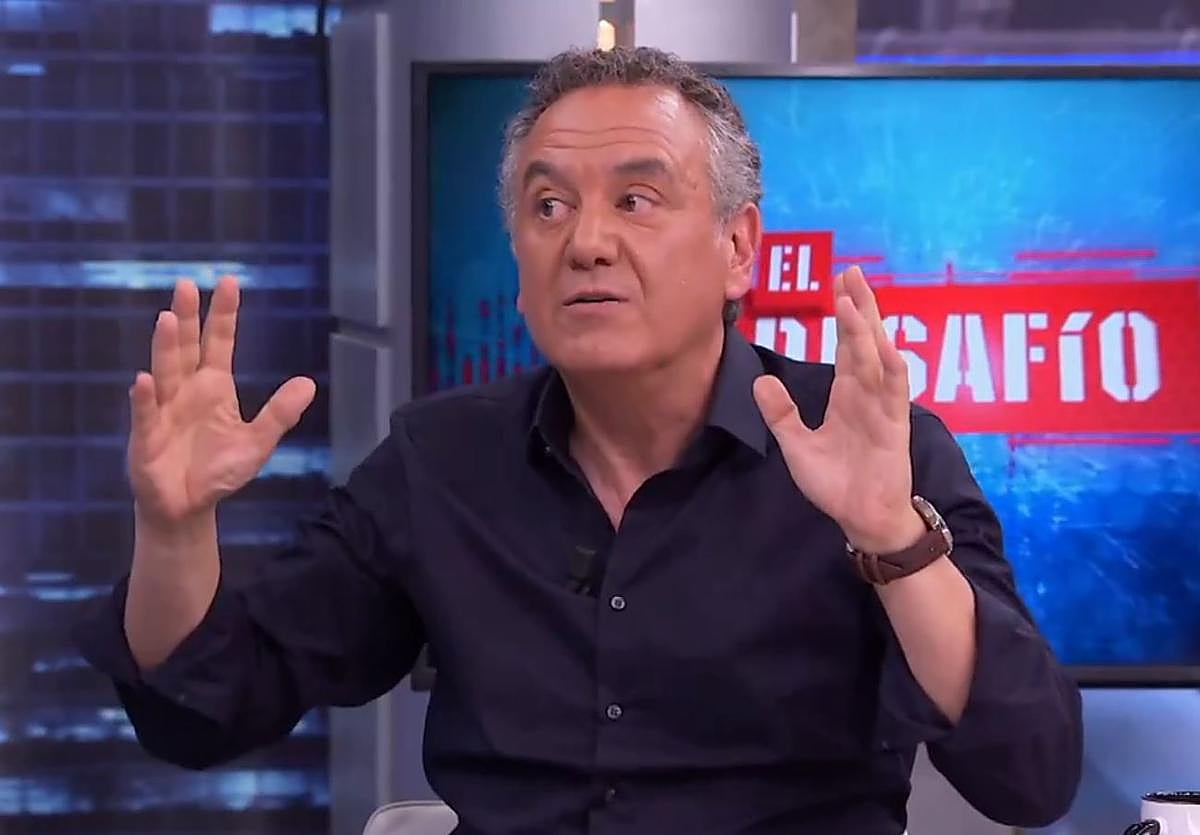 Brasero, en un momento de su entrevista con Pablo Motos.