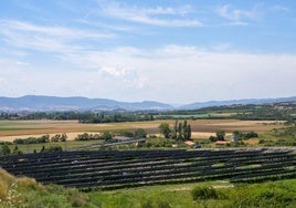 Paneles de un huerto solar en Álava