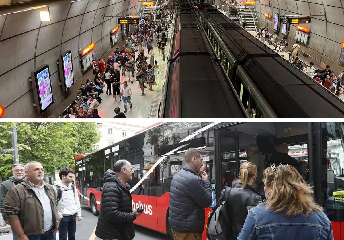 Estos son los horarios del metro y Bilbobus durante el verano